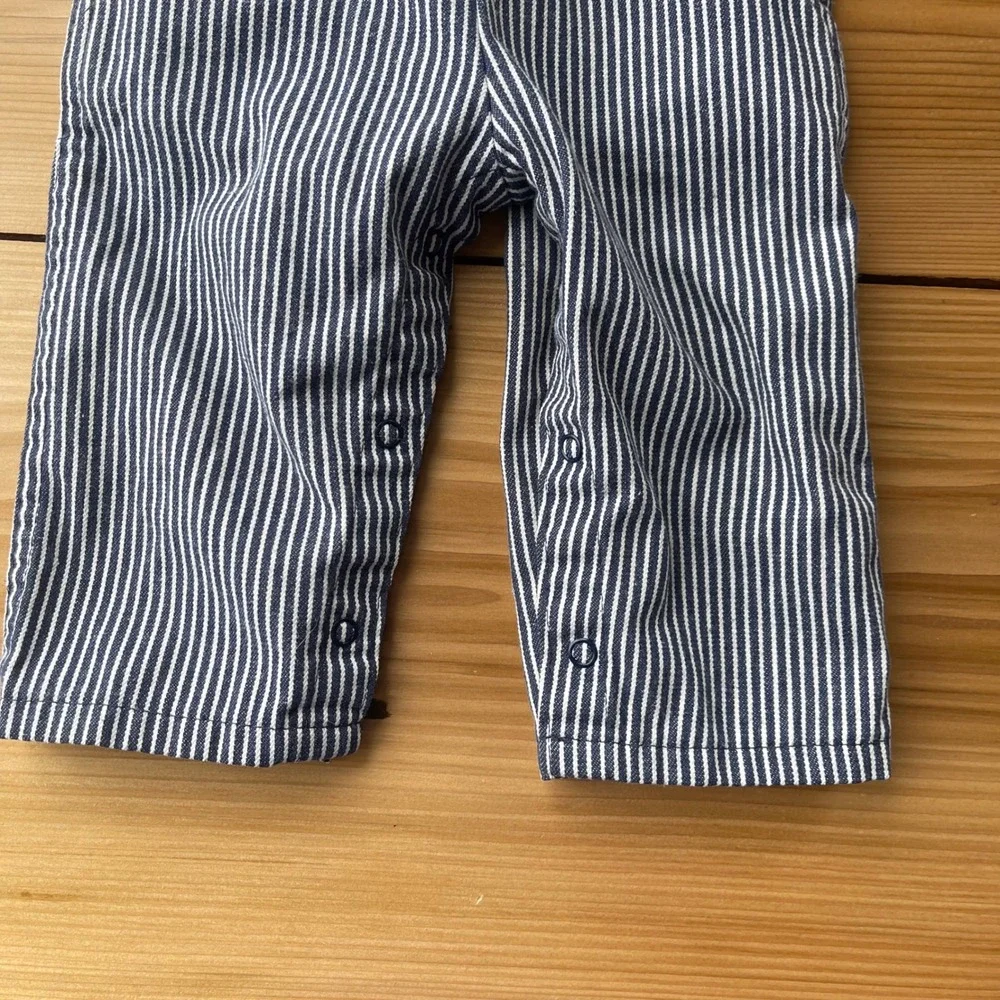 Vintage Oshkosh Bgosh Striped Overalls Size 12 Months‎
